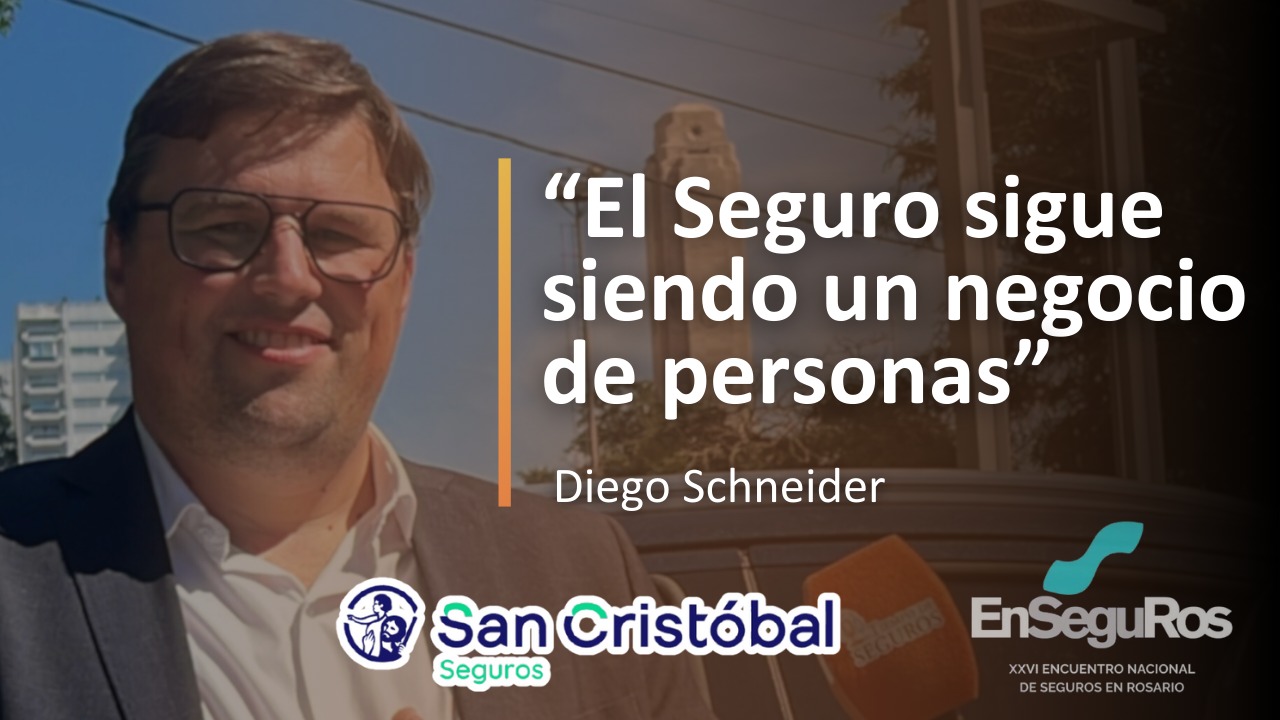 Otra de las notas que realizamos en nuestro paso por EnSeguRos 2025 fue con Diego Schneider, Gerente Comercial de San Cristóbal Seguros, quien nos contó de su participación en una de las mesas de debate.